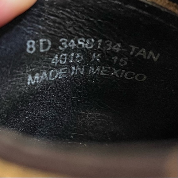 Frye Everett Cap Toe Oxford Shoe Rugged Tan Mens Size 8 - Picture 8 of 12